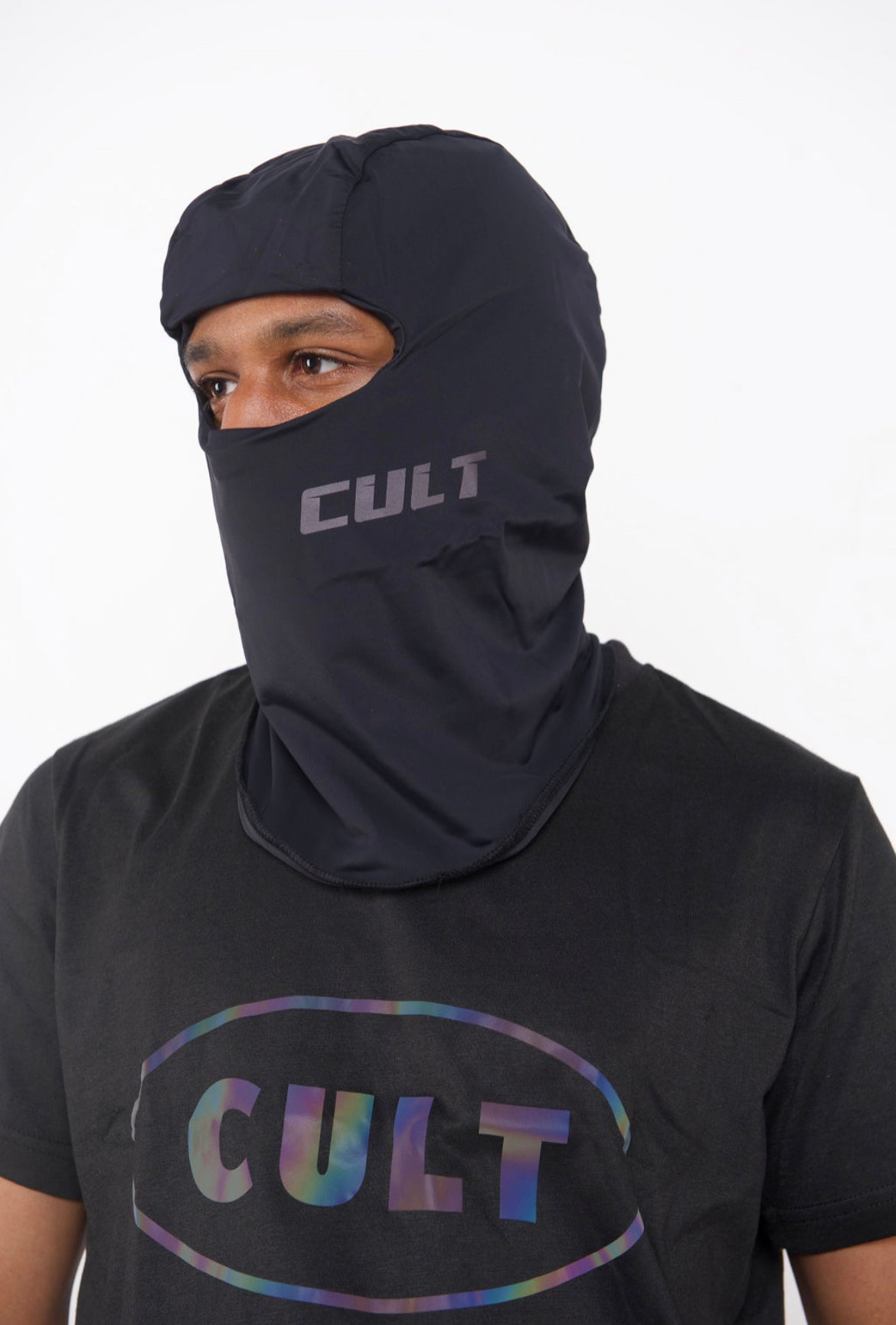 Reflective Cult logo ski mask