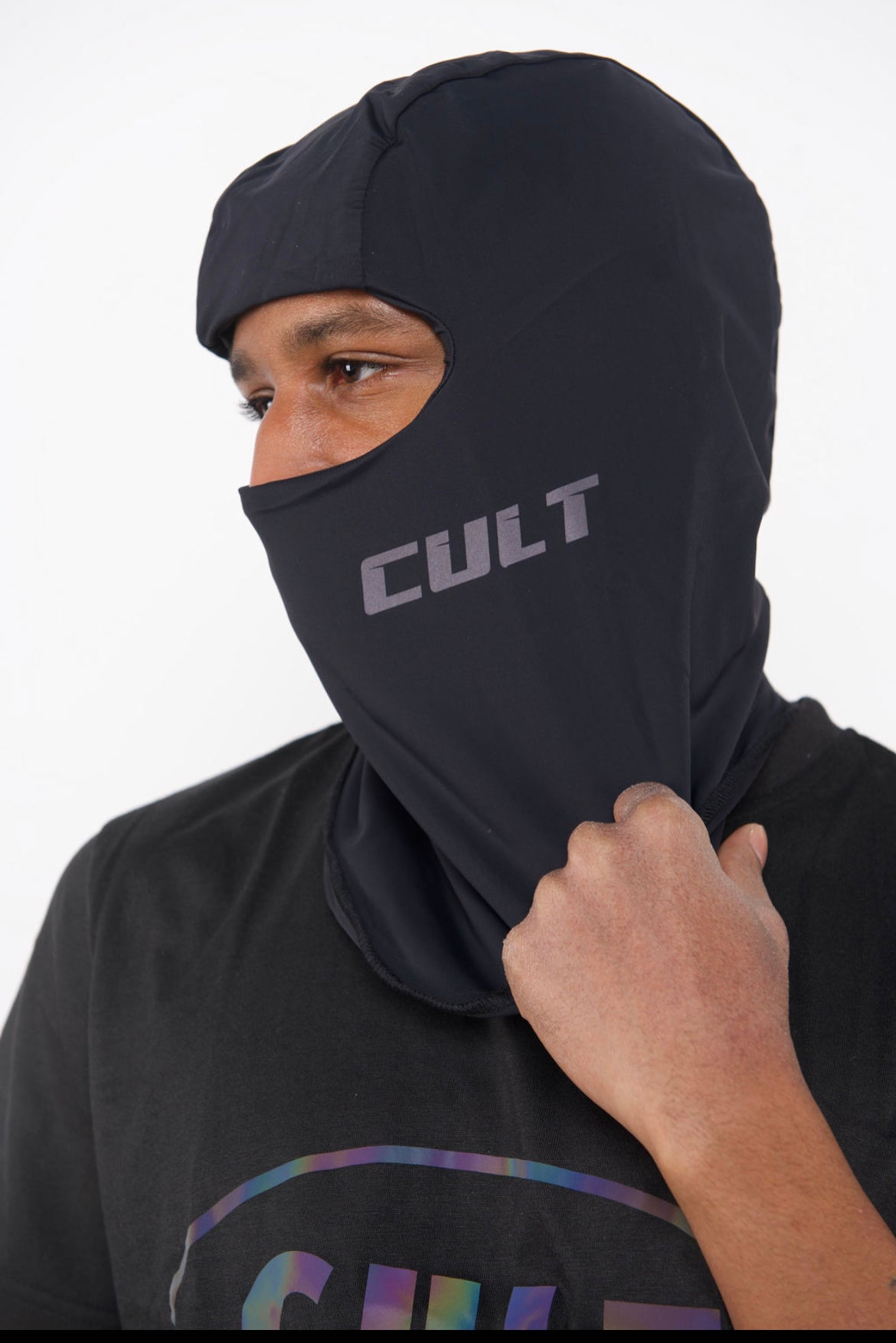 Reflective Cult logo ski mask
