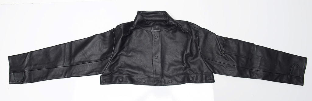 Leather Cropped Jacket