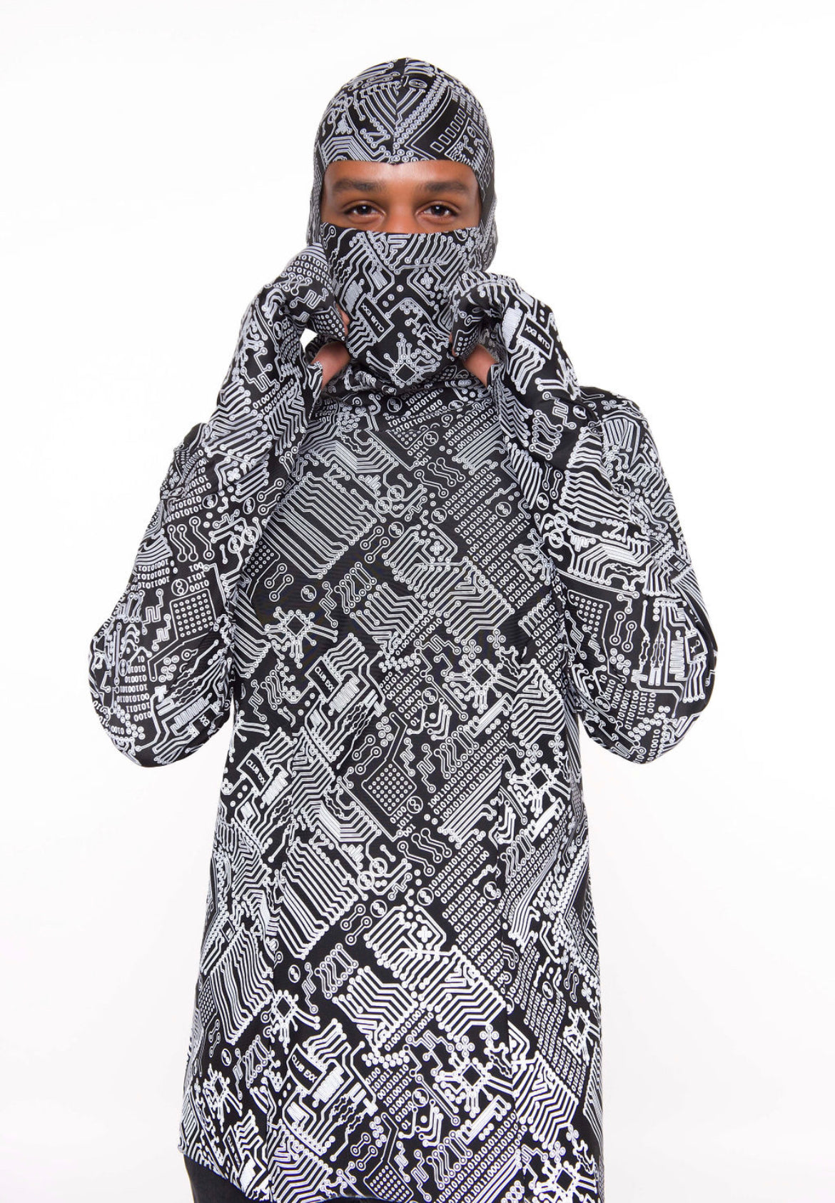 Circuit Print Long Sleeve Shirt