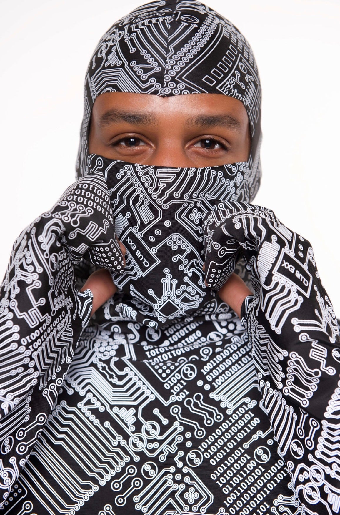 Circuit Print Ski-Mask Balaclava