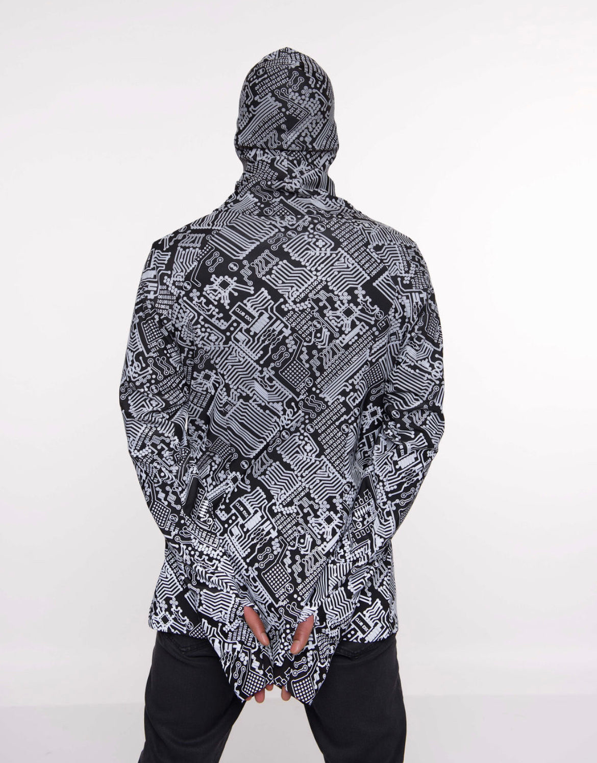 Circuit Print Long Sleeve Shirt