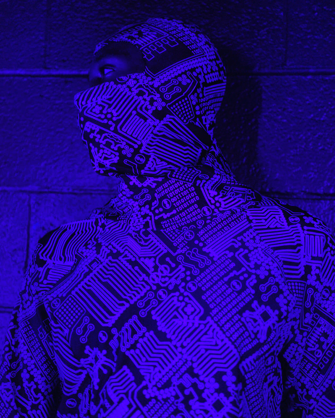 Circuit Print Ski-Mask Balaclava