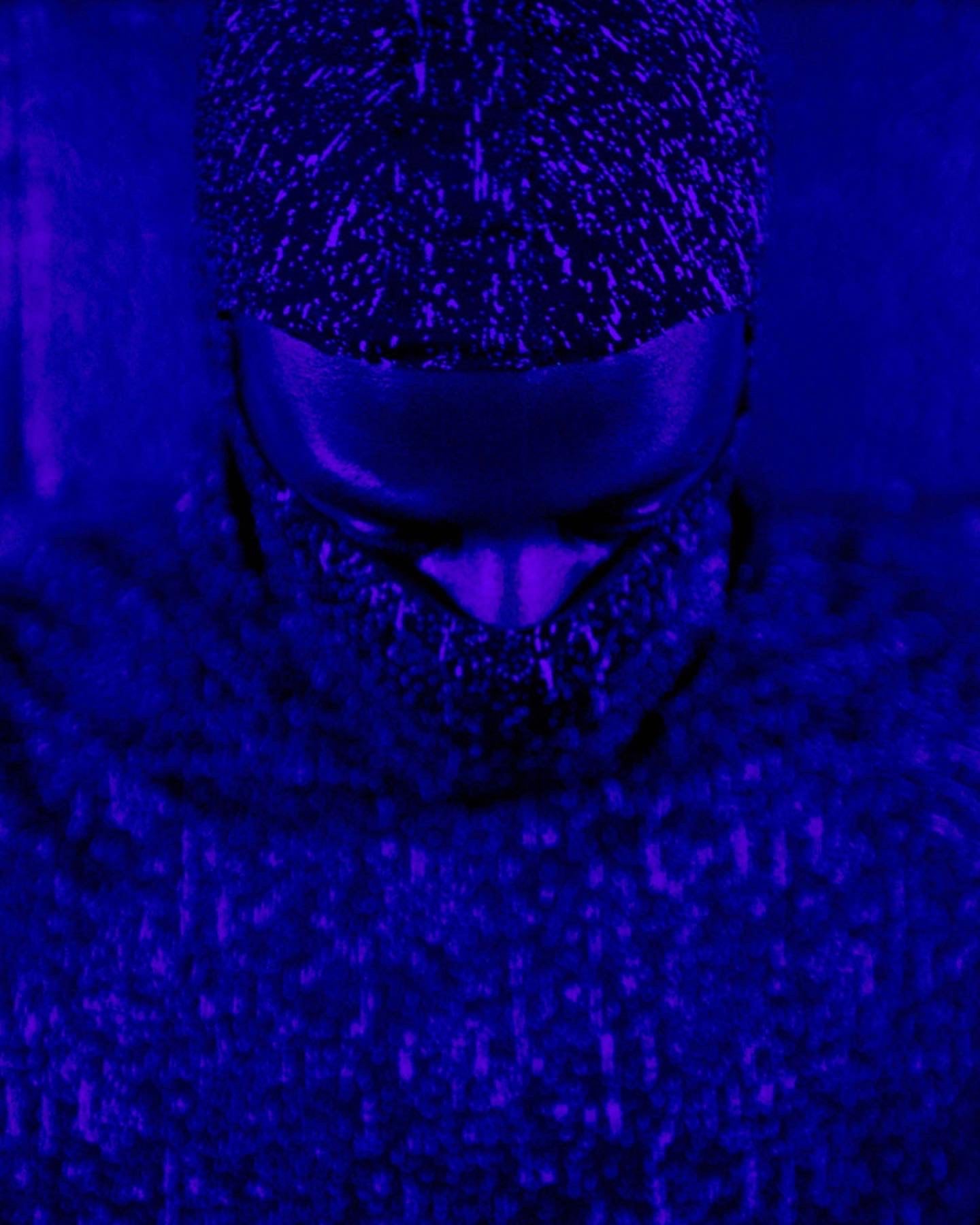 Silver Rain Drop Printed Ski-Mask Balacalava